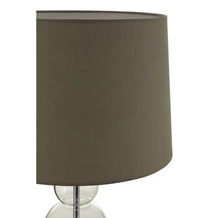 Luke Grey Fabric Shade EU Plug Table Lamp