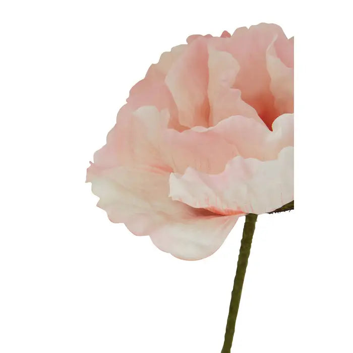 Artificial Fiori 64cm Poppy Stem Light Pink Flower