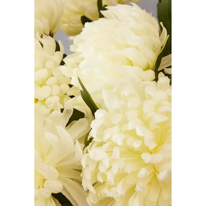 Artificial Fiori 84cm Chrysanthemum Stem White Flower
