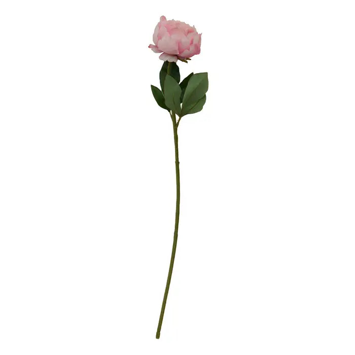 Artificial Fiori 65cm Peony Stem Pink Flower