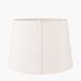 Louise White Self Lined Linen Tapered Cylinder Shade