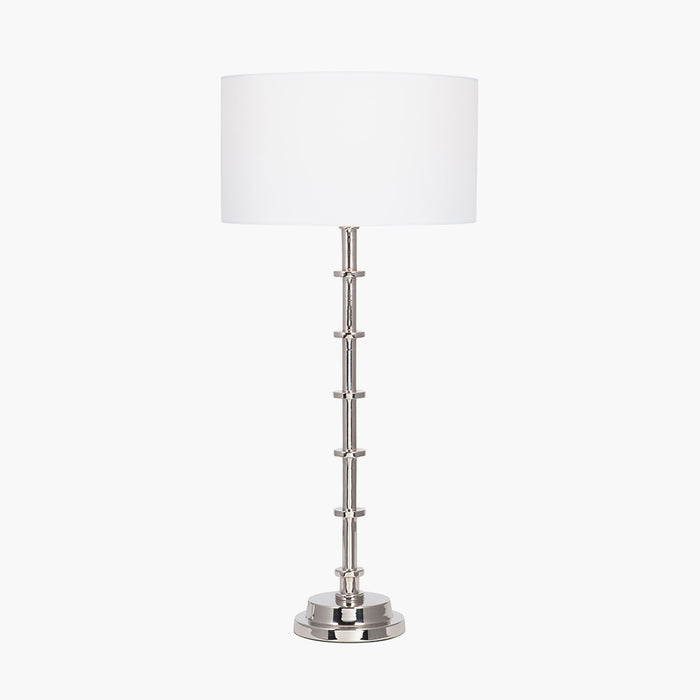 Almas Silver Metal Table Lamp