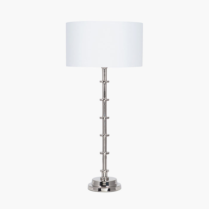 Almas Silver Metal Table Lamp