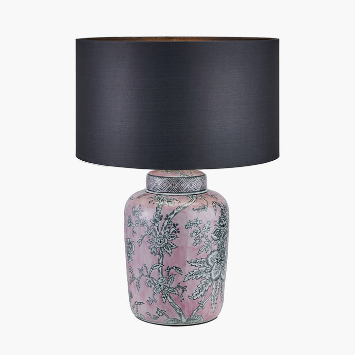 Alicia Pink Floral Ceramic Table Lamp Base