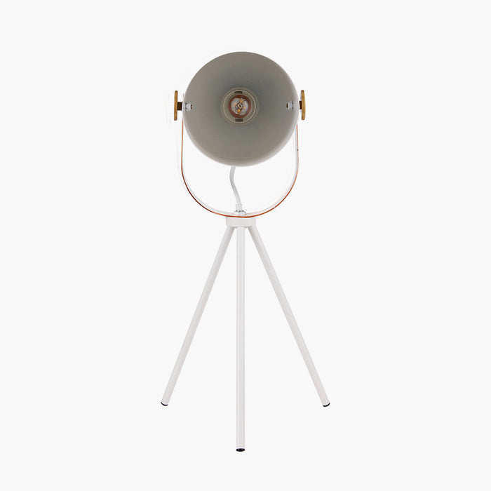 Auden White Metal Tripod Table Lamp
