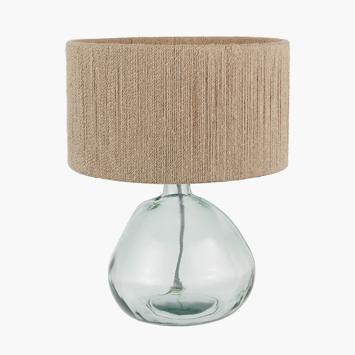 Alvira Organic Shape Recycled Glass Table Lamp