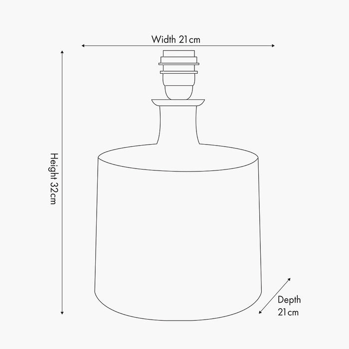 Elian Clear Glass Bottle Table Lamp