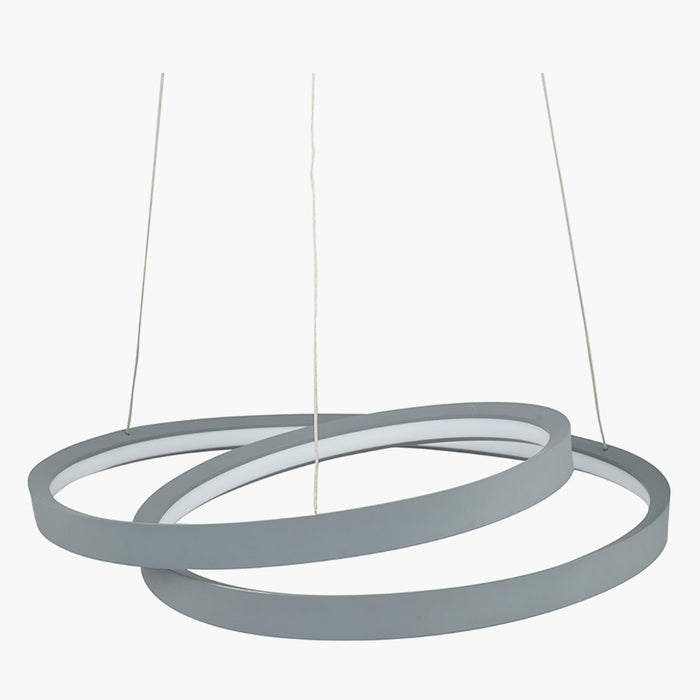Neptune Grey LED Ring Pendant Ceiling Light