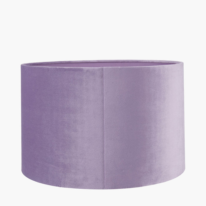 Lorraine Lilac Velvet Cylinder Shade 