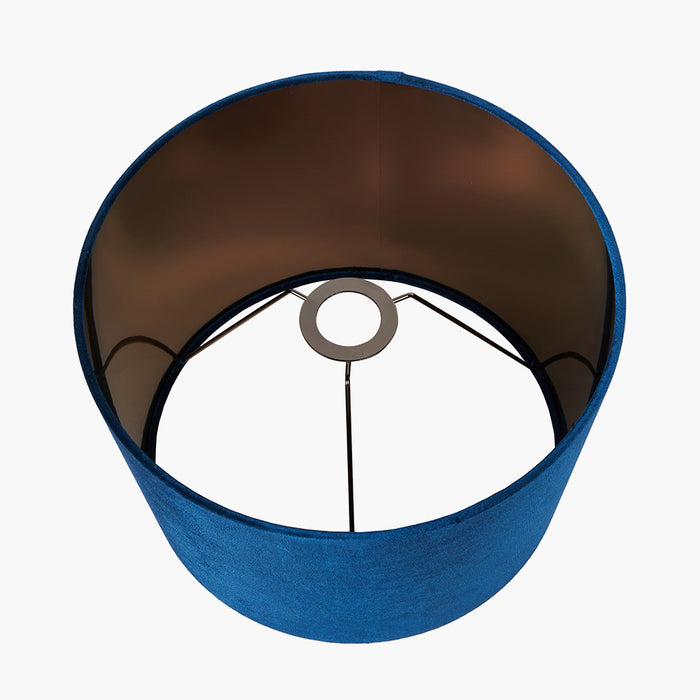 Cecilia Sapphire Velvet Tapered Cylinder Shade- 30cm