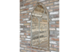 Indoor / Outdoor Metal Arch Garden Mirror - 122 x 56 cm - Decor Interiors