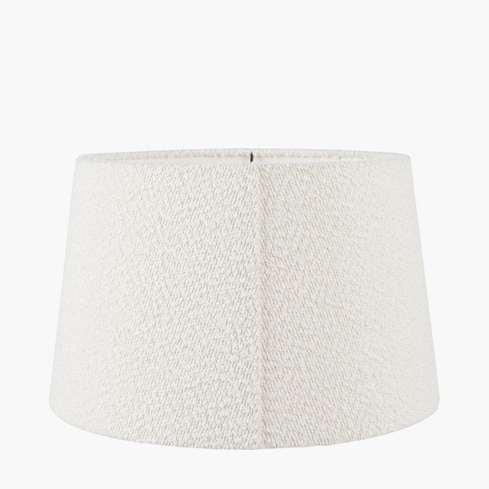 Émilienne White Boucle Tapered Cylinder Shade
