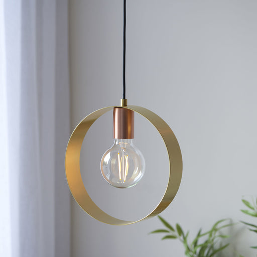 Hoop 1 Pendant Light in Brass / Copper