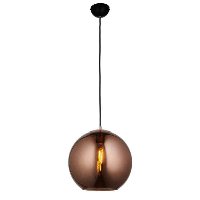 Boli Ceiling Pendant Light In Black & Copper (1) (BACK IN STOCK 15/05/24)