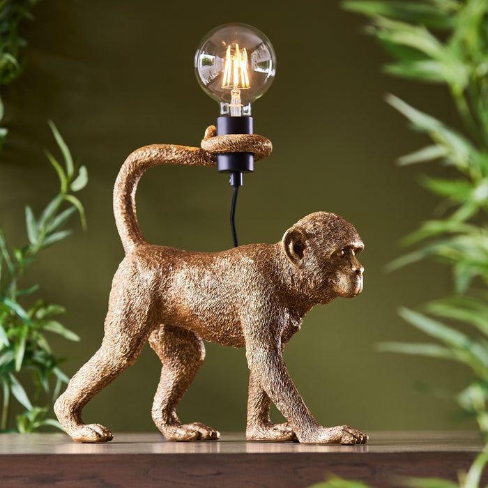 Capuchin Table Lamp in Gold