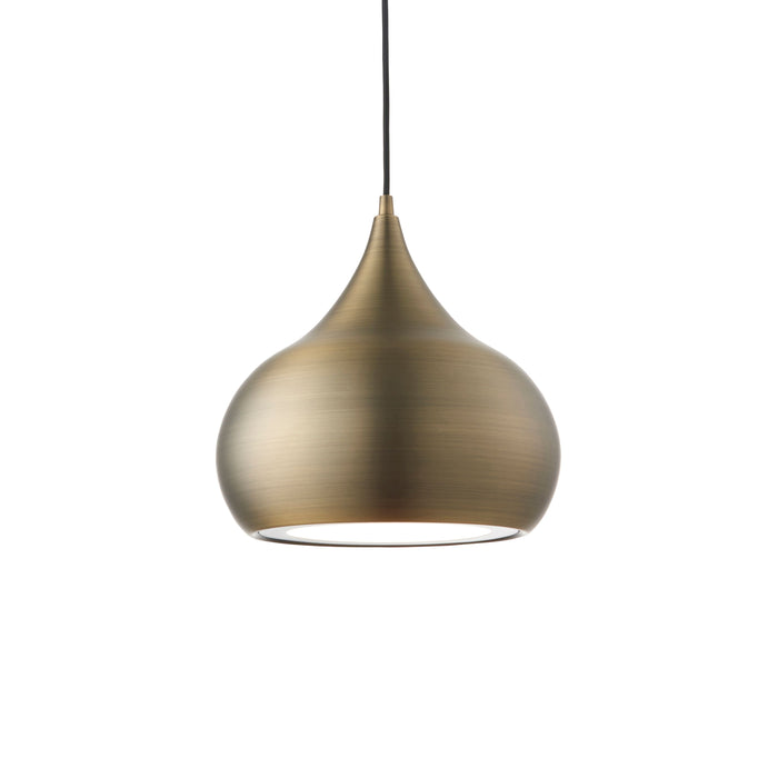 Brosnan Brass Curved LED Ceiling Light Pendant