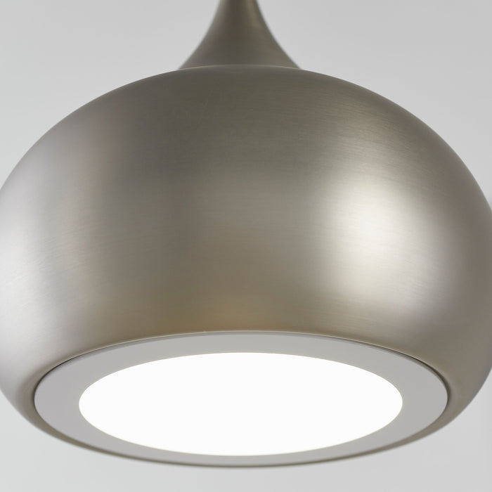 Brosnan Nickel Curved Led Ceiling Pendant Light