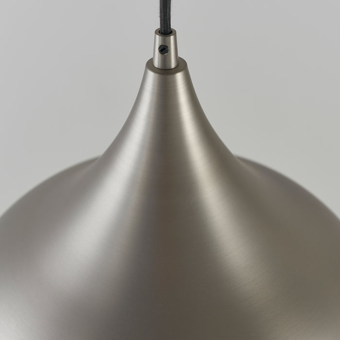 Brosnan Nickel Curved Led Ceiling Pendant Light