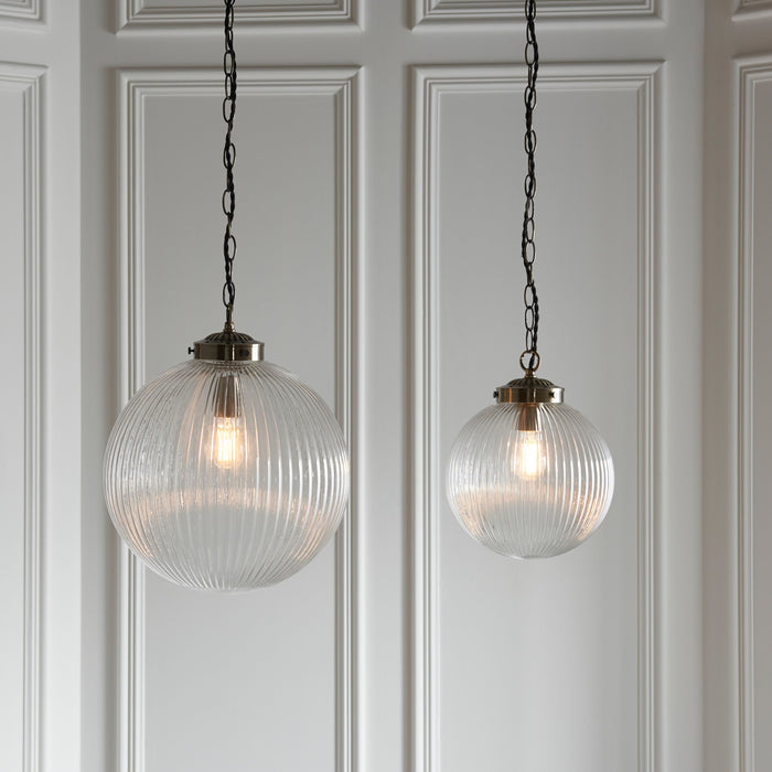 Brydon Glass Bulb Ceiling Pendant Light - Small