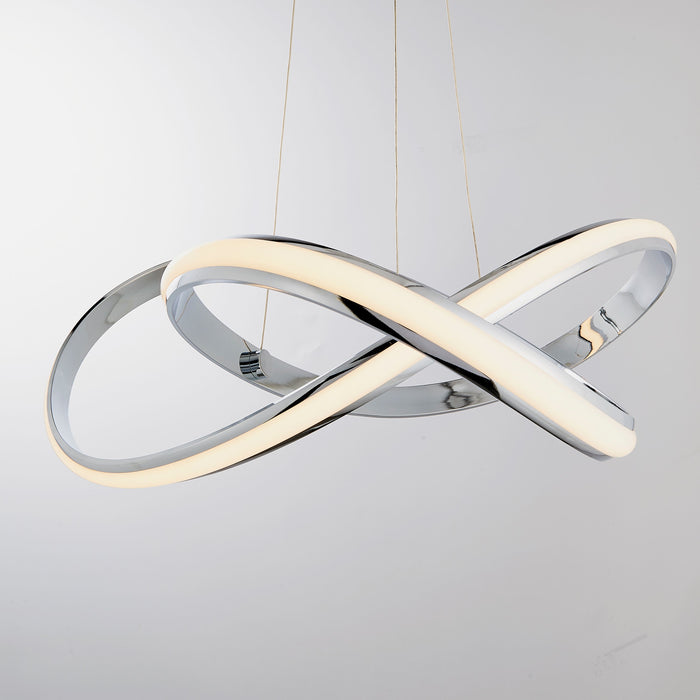 Aria Modern Silver LED Ceiling Light