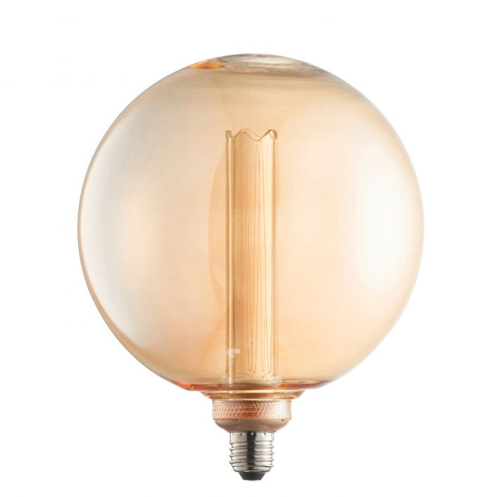 Globe Bulb Amber Glass