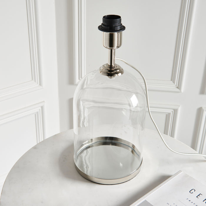 Dinton Clear Glass Table Lamp