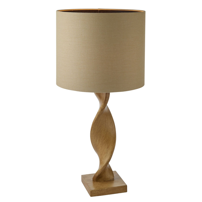 Abia Oak Table Lamp