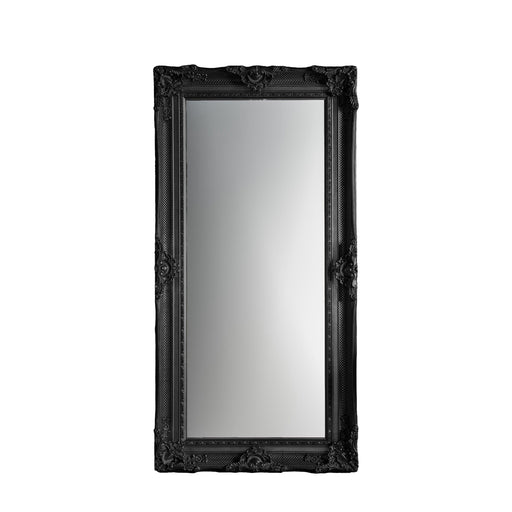 Eleanor Metal Floor Mirror, Rectangle, Black Frame