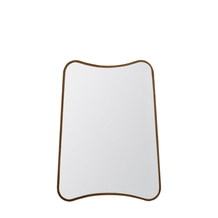 Vittoria Metal Floor Mirror, Small, Rectangular Frame, Gold