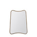 Vittoria Metal Floor Mirror, Small, Rectangular Frame, Gold