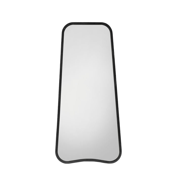 Vittoria Rectangular Wall Mirror, Large, Metal Frame, Black