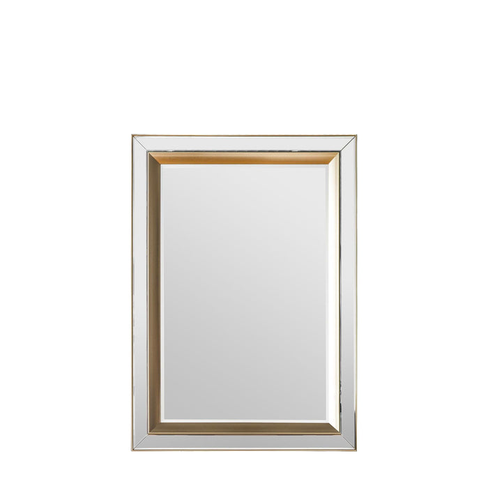 Millie Frameless Wall Mirror, Medium, Gold