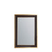 Sienna Rectangular Wall Mirror, Small, Metal Frame, Gold
