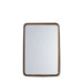 Matilda Metal Wall Mirror, Rectangle Frame, Black Gold