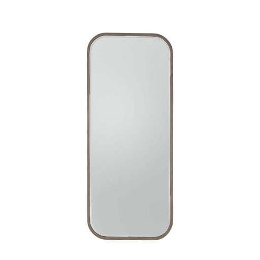 Angelica Metal Wall Mirror, Large, Rectangular, Distressed Champagne, 156 x 65cm