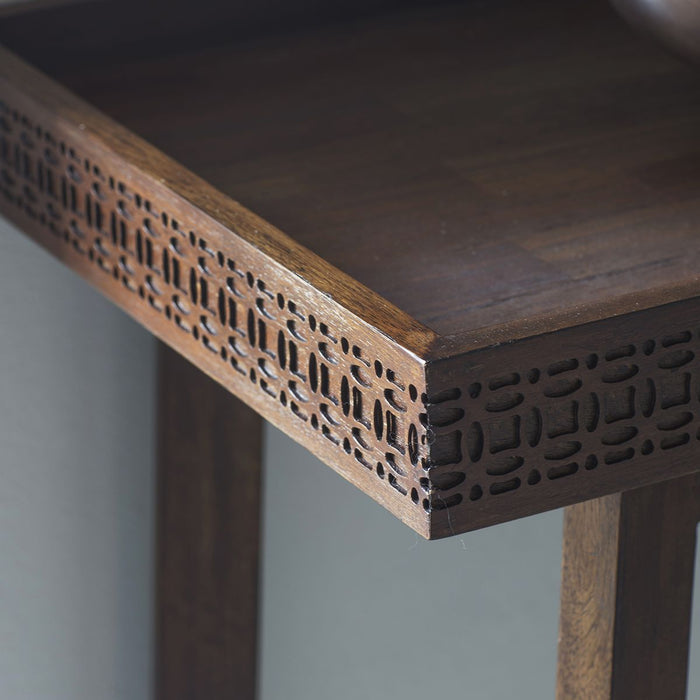 Marrakesh Console Table, Dark Brown, Mango Wood