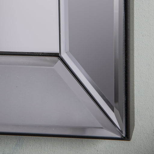 Matilde Rectangular Wall Mirror, Metal Frame, Grey, Full Length