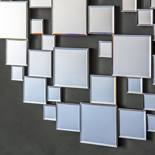Lisa Decorative Wall Mirror, Round, Silver