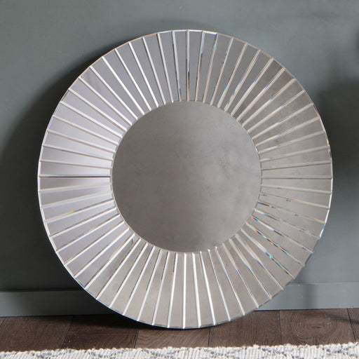 Clara Decorative Glass/MDF Mirror in Silver