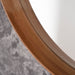 Molly Wooden Wall Mirror, Large, Round Frame, Oak
