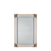 Delilah Wooden Wall Mirror, Decorative Frame, Rectangle, Rustic Gold