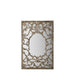 Birdie Decorative Wall Mirror, Rectangular, Metal Frame, Natural, 92 x 61cm