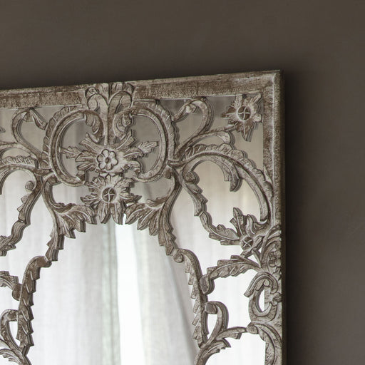 Bianca Decorative Wall Mirror In Natural Whitewash
