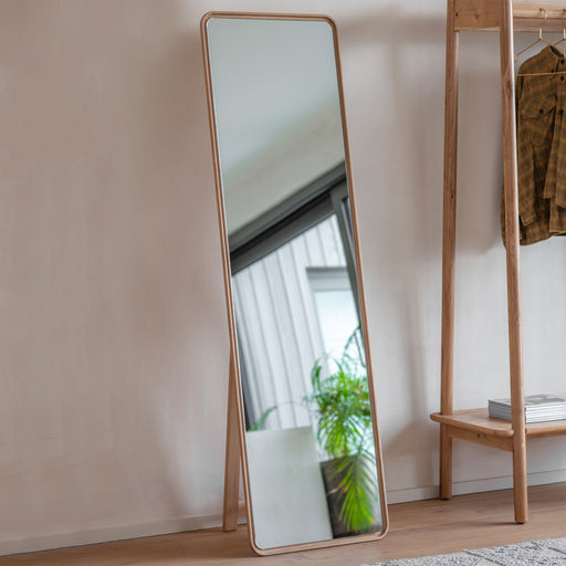 Darcy Decorative Glass/MDF/Wood Mirror IN Natural Wood