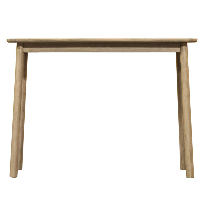Alessia Wooden Console Table, Solid Natural Oak