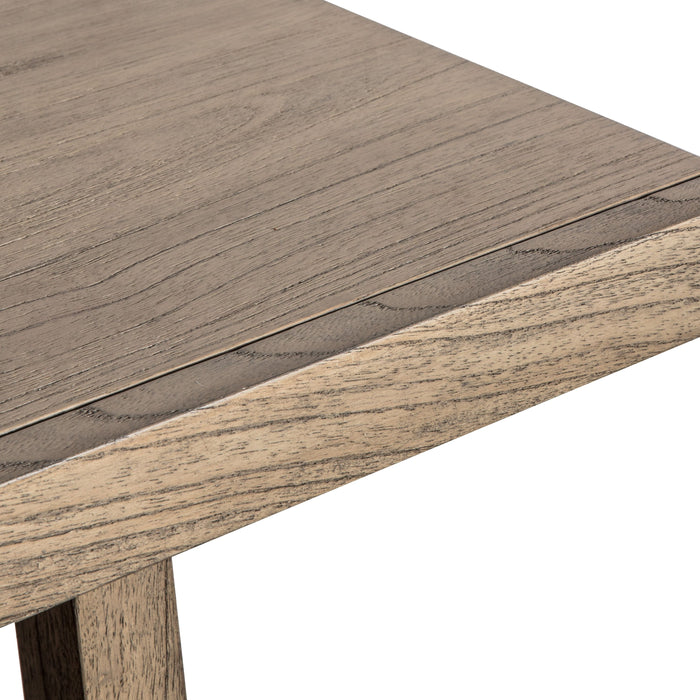 Hayami Console Table, Weathered, Natural Ash Wood, Lower Shelf