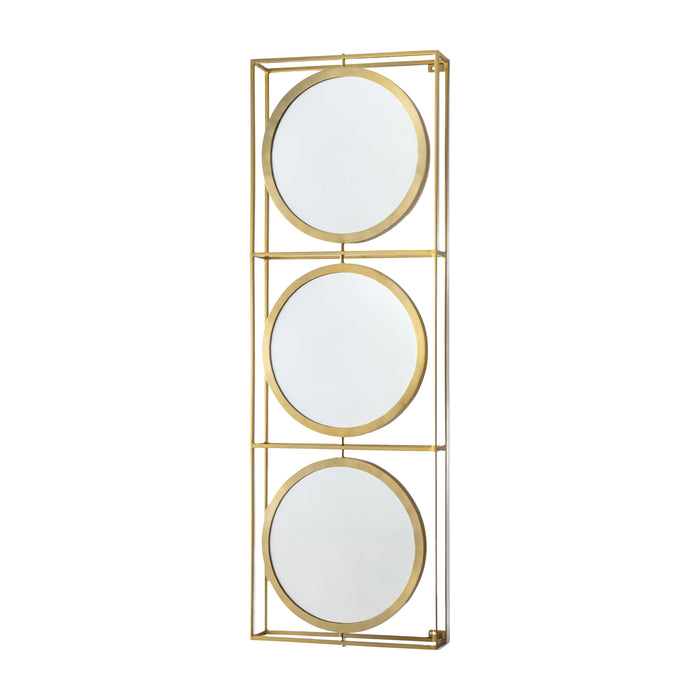 Arena Wall Mirror, Brass, Metal, 180 x 61 x 10cm ( Due Back In 20/04/24)