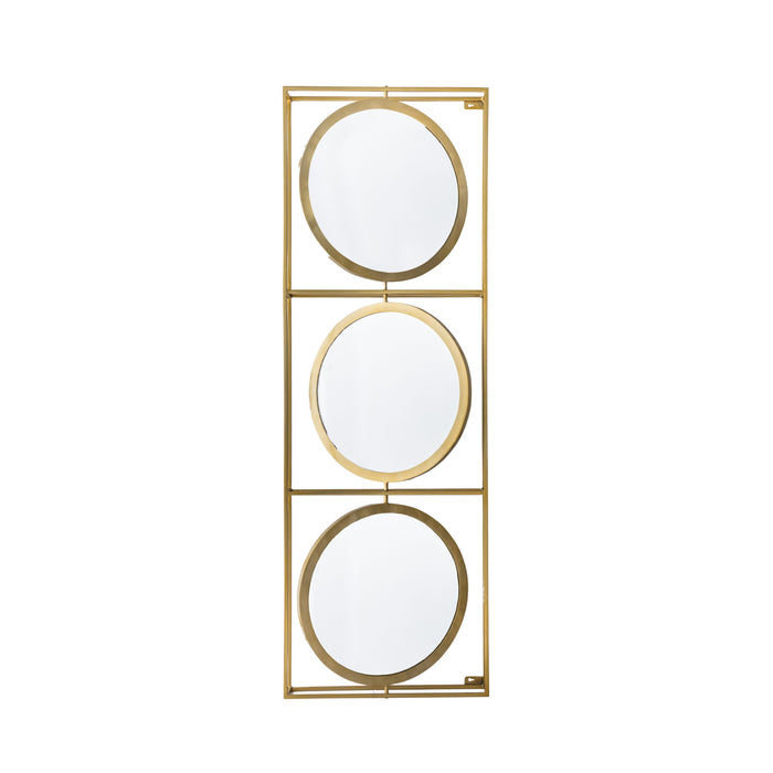 Arena Wall Mirror, Brass, Metal, 180 x 61 x 10cm ( Due Back In 20/04/24)
