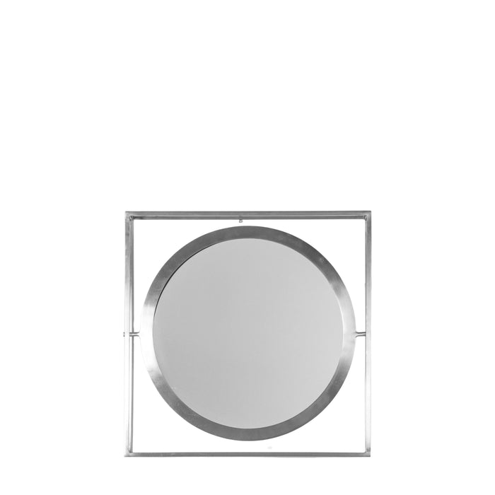 Ariana Decorative Metal/Mirror/MDF Mirror Single in Zinc