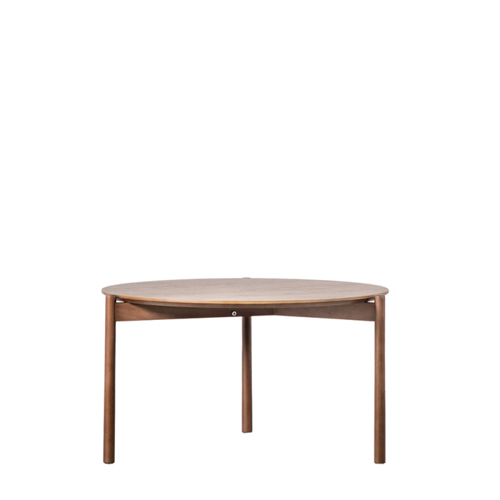 Eleonora Coffee Table, Natural Oak Round Top, Natural Oak Legs